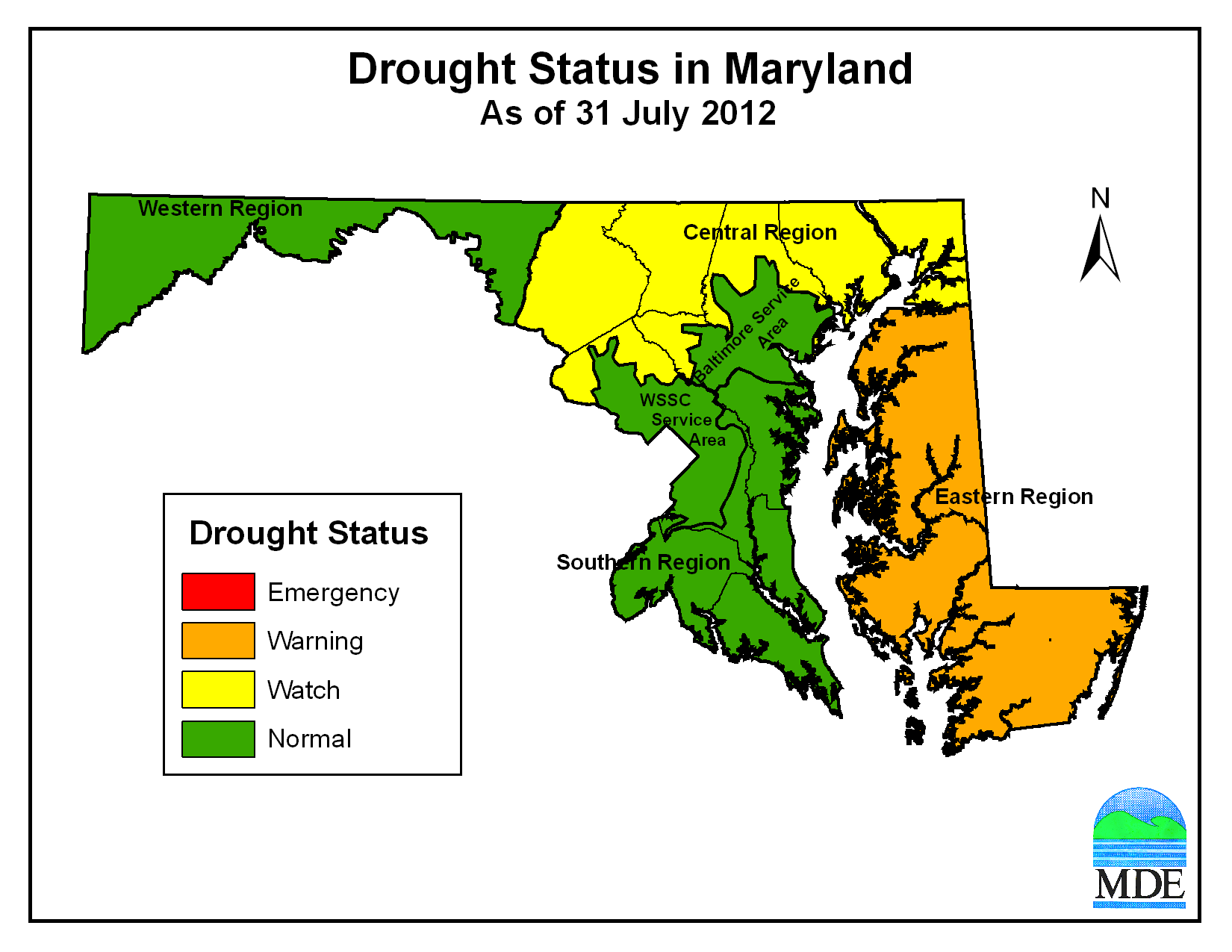 Drought Warning in Effect for Eastern Maryland